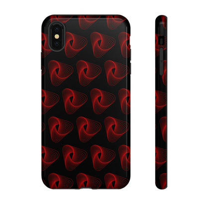 Phone Case-RED VORTEX | Tough-iPhone XS MAX-Glossy-PhoneCaseBoss-Phone-Best-Phone-Cases