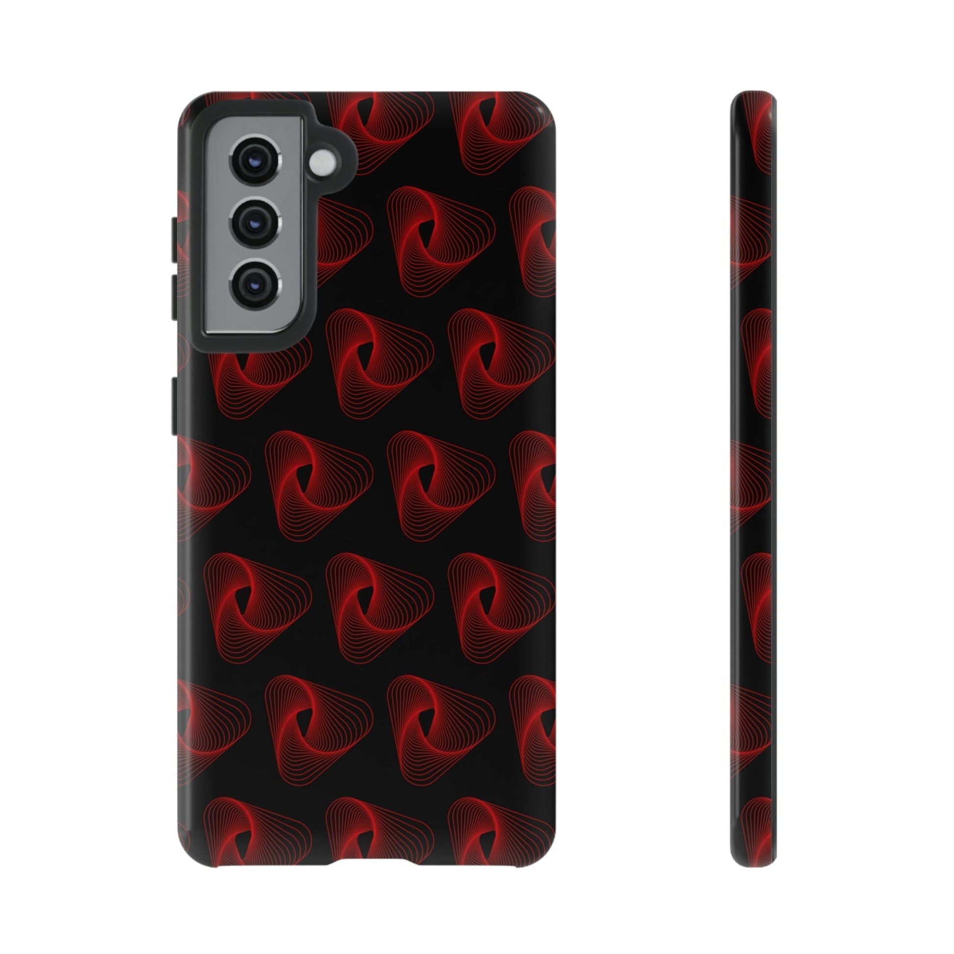 Phone Case-RED VORTEX | Tough-Samsung Galaxy S21-Glossy-PhoneCaseBoss-Phone-Best-Phone-Cases