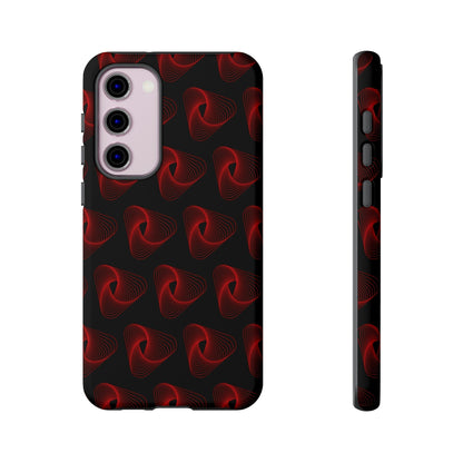 Phone Case-RED VORTEX | Tough-Samsung Galaxy S23 Plus-Matte-PhoneCaseBoss-Phone-Best-Phone-Cases