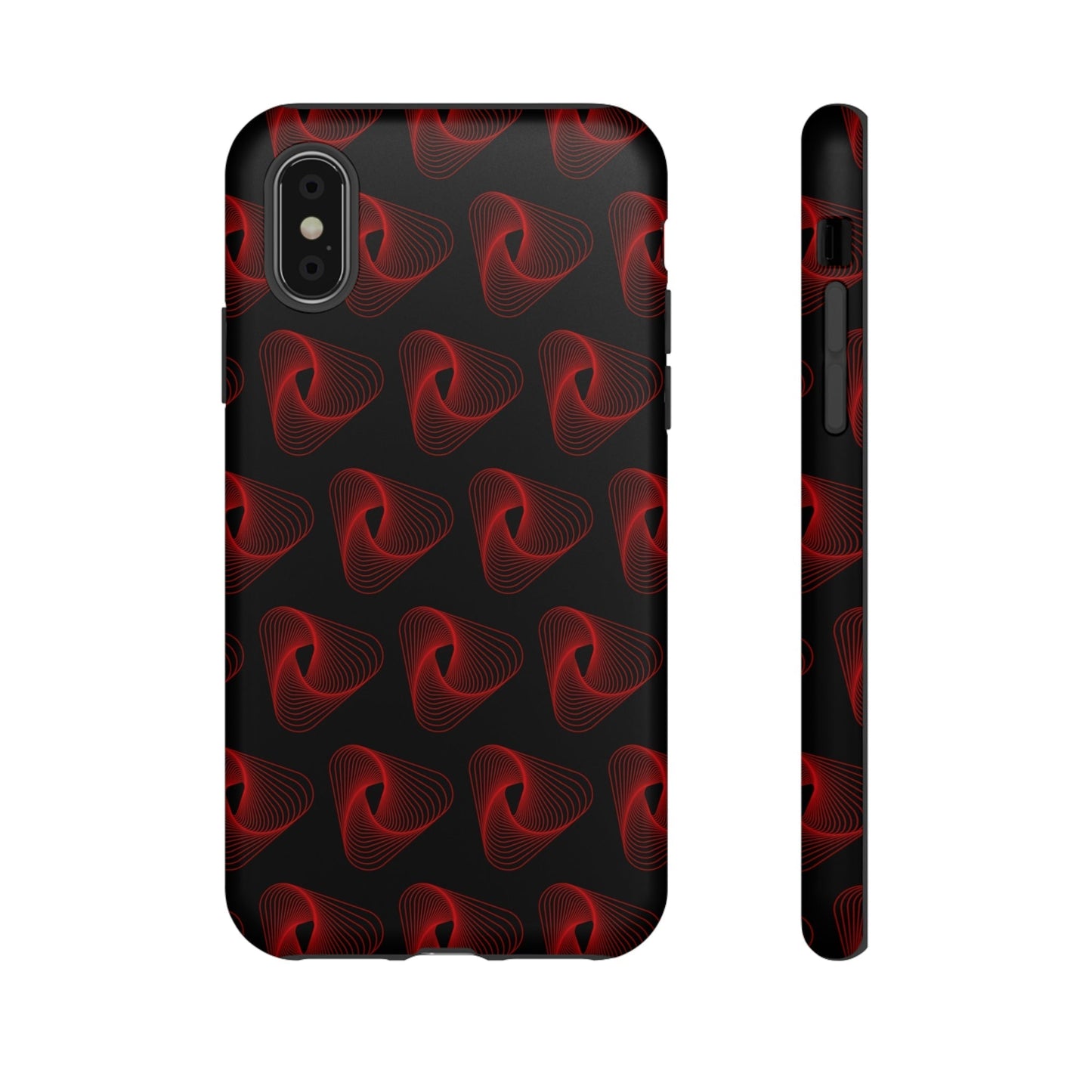 Phone Case-RED VORTEX | Tough-iPhone X-Matte-PhoneCaseBoss-Phone-Best-Phone-Cases