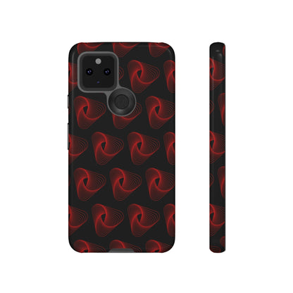 Phone Case-RED VORTEX | Tough-Google Pixel 5 5G-Glossy-PhoneCaseBoss-Phone-Best-Phone-Cases