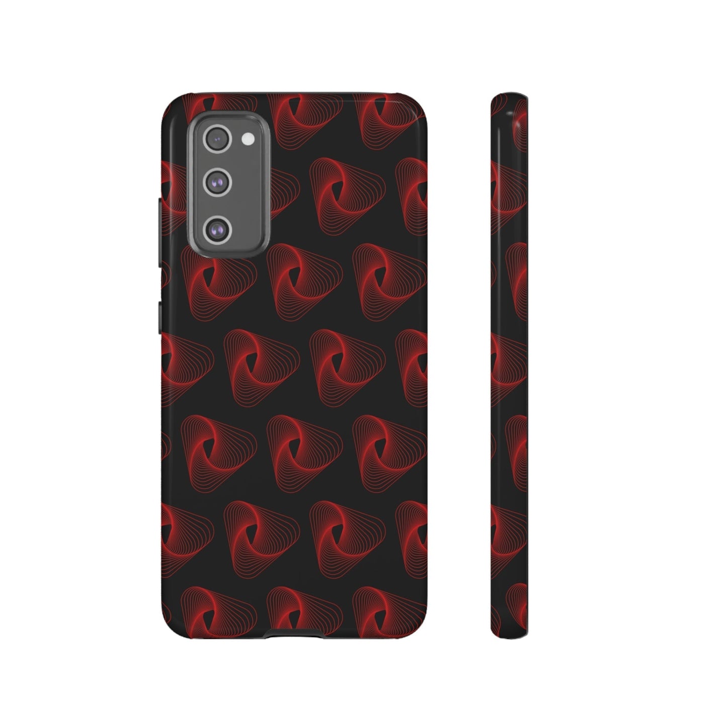 Phone Case-RED VORTEX | Tough-Samsung Galaxy S20 FE-Glossy-PhoneCaseBoss-Phone-Best-Phone-Cases