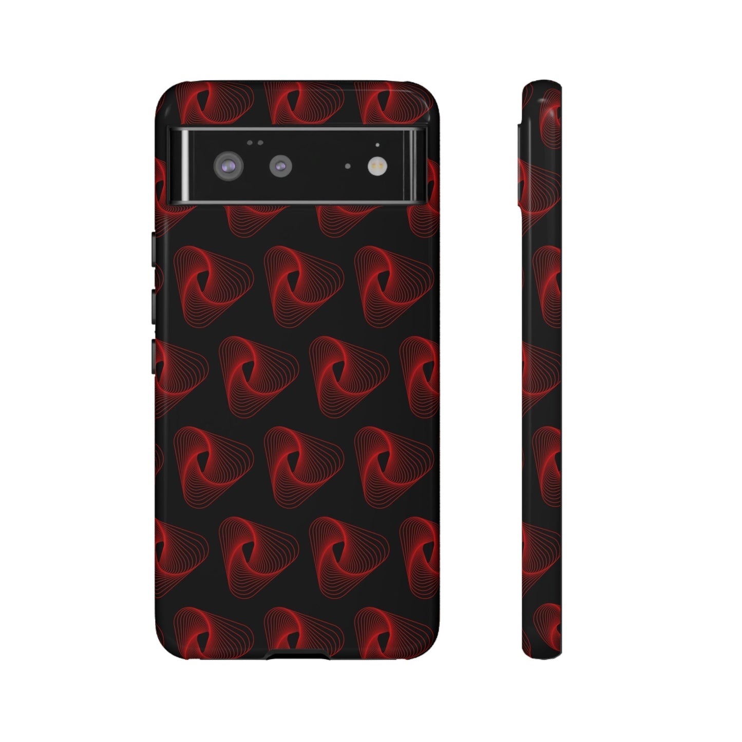 Phone Case-RED VORTEX | Tough-Google Pixel 6-Glossy-PhoneCaseBoss-Phone-Best-Phone-Cases