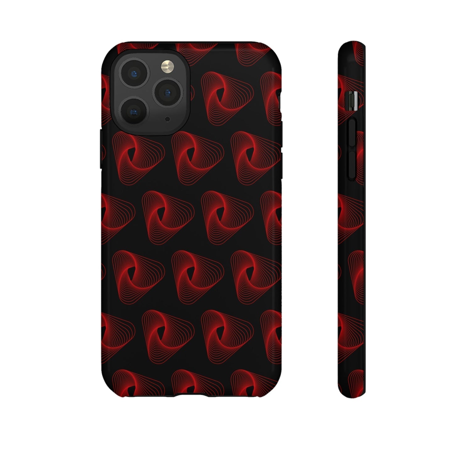 Phone Case-RED VORTEX | Tough-iPhone 11 Pro-Glossy-PhoneCaseBoss-Phone-Best-Phone-Cases