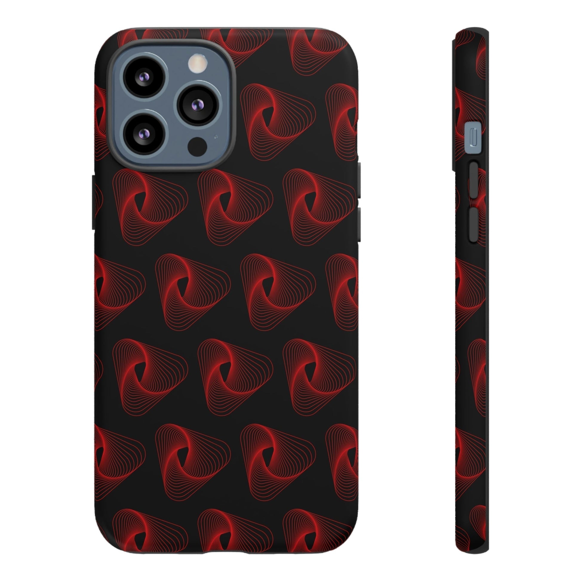 Phone Case-RED VORTEX | Tough-iPhone 13 Pro Max-Matte-PhoneCaseBoss-Phone-Best-Phone-Cases