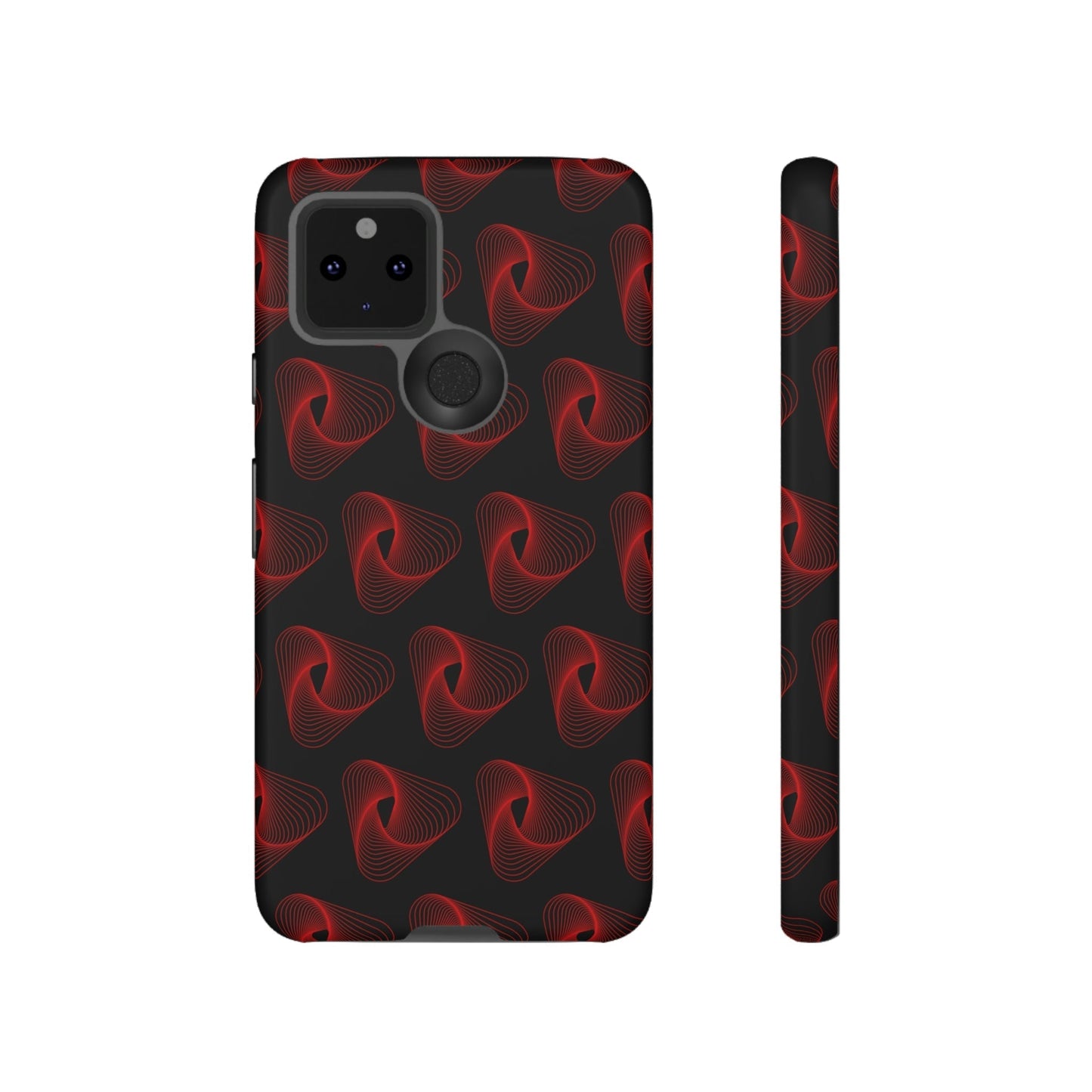 Phone Case-RED VORTEX | Tough-Google Pixel 5 5G-Matte-PhoneCaseBoss-Phone-Best-Phone-Cases