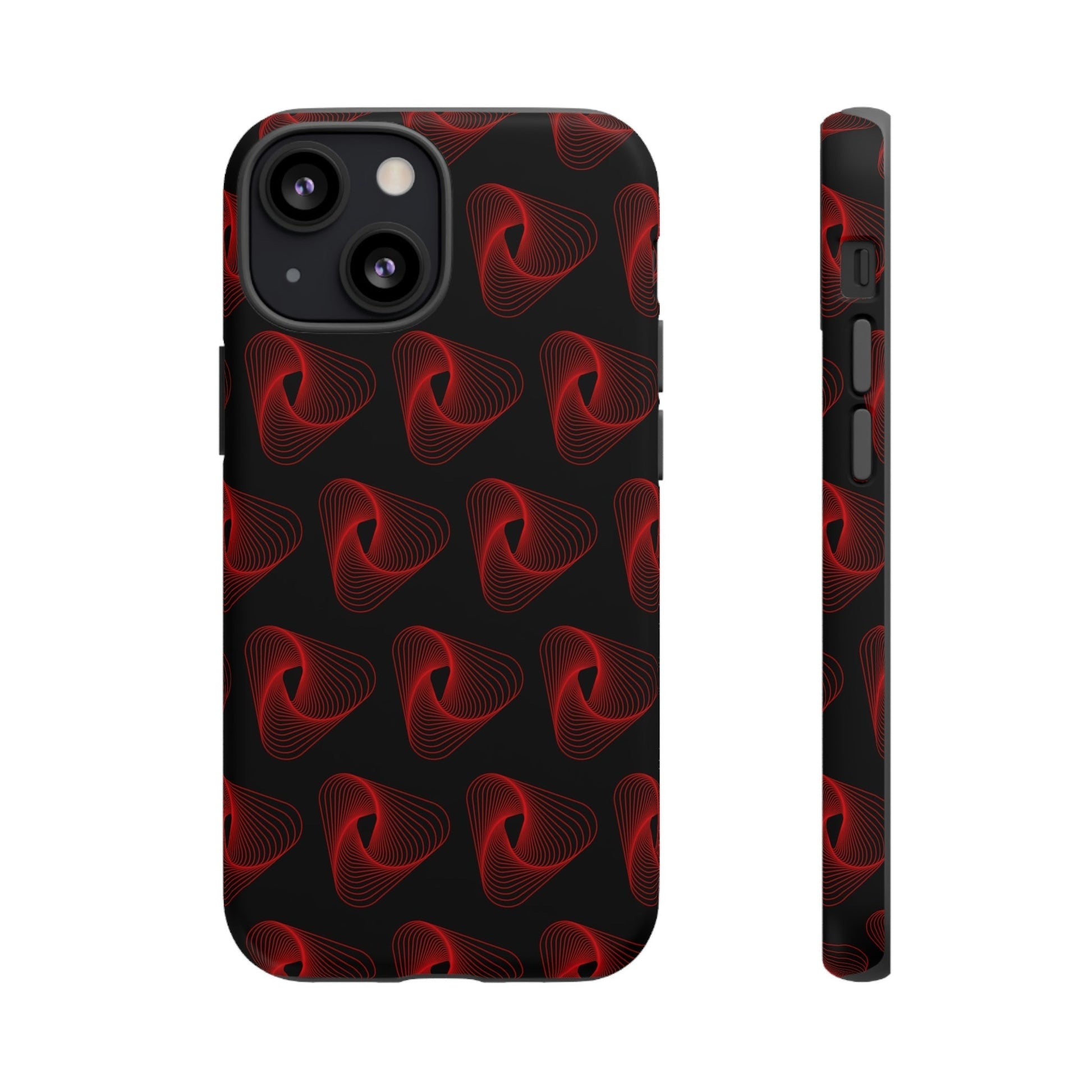 Phone Case-RED VORTEX | Tough-iPhone 13 Mini-Matte-PhoneCaseBoss-Phone-Best-Phone-Cases