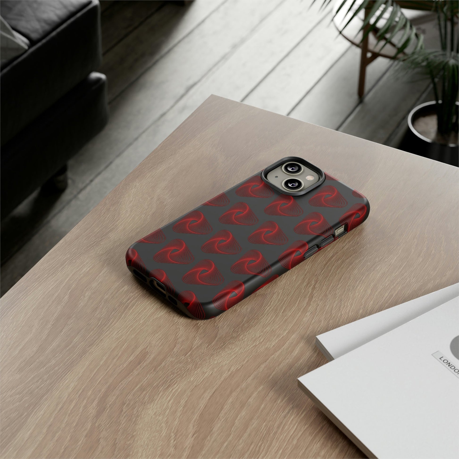 Phone Case-RED VORTEX | Tough-PhoneCaseBoss-Phone-Best-Phone-Cases