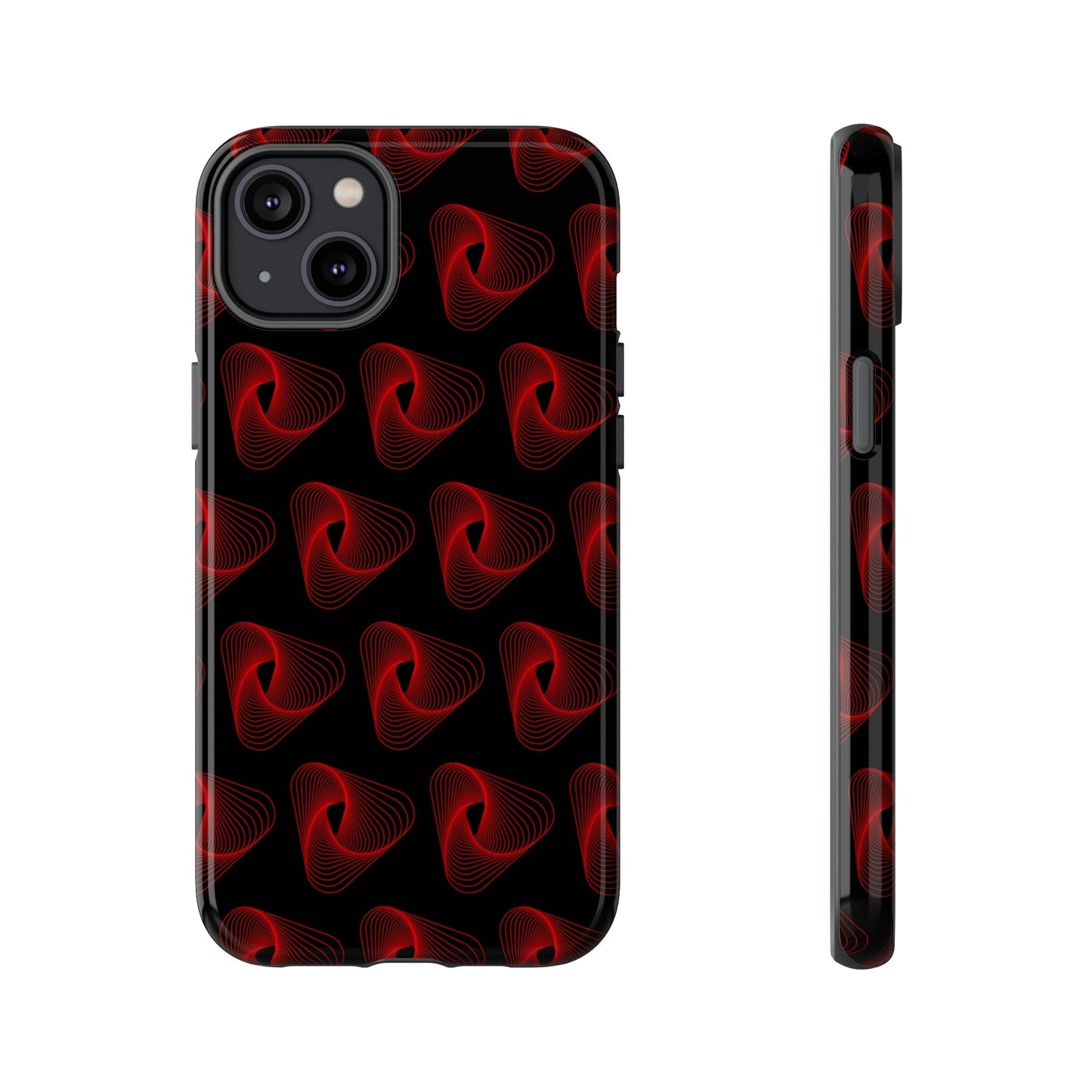 Phone Case-RED VORTEX | Tough-iPhone 14 Plus-Glossy-PhoneCaseBoss-Phone-Best-Phone-Cases