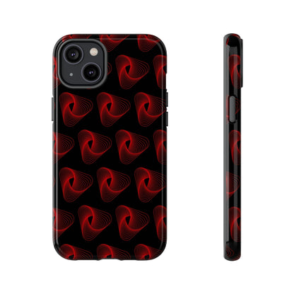 Phone Case-RED VORTEX | Tough-iPhone 14 Plus-Glossy-PhoneCaseBoss-Phone-Best-Phone-Cases