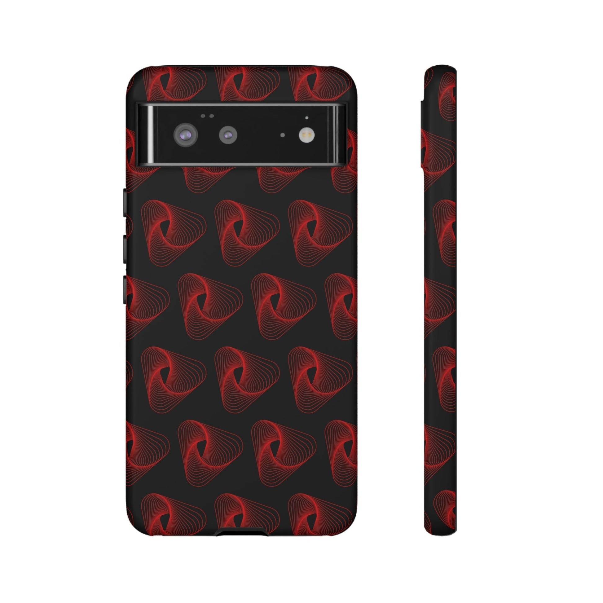 Phone Case-RED VORTEX | Tough-Google Pixel 6-Matte-PhoneCaseBoss-Phone-Best-Phone-Cases