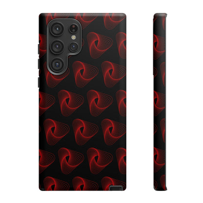 Phone Case-RED VORTEX | Tough-Samsung Galaxy S22 Ultra-Matte-PhoneCaseBoss-Phone-Best-Phone-Cases