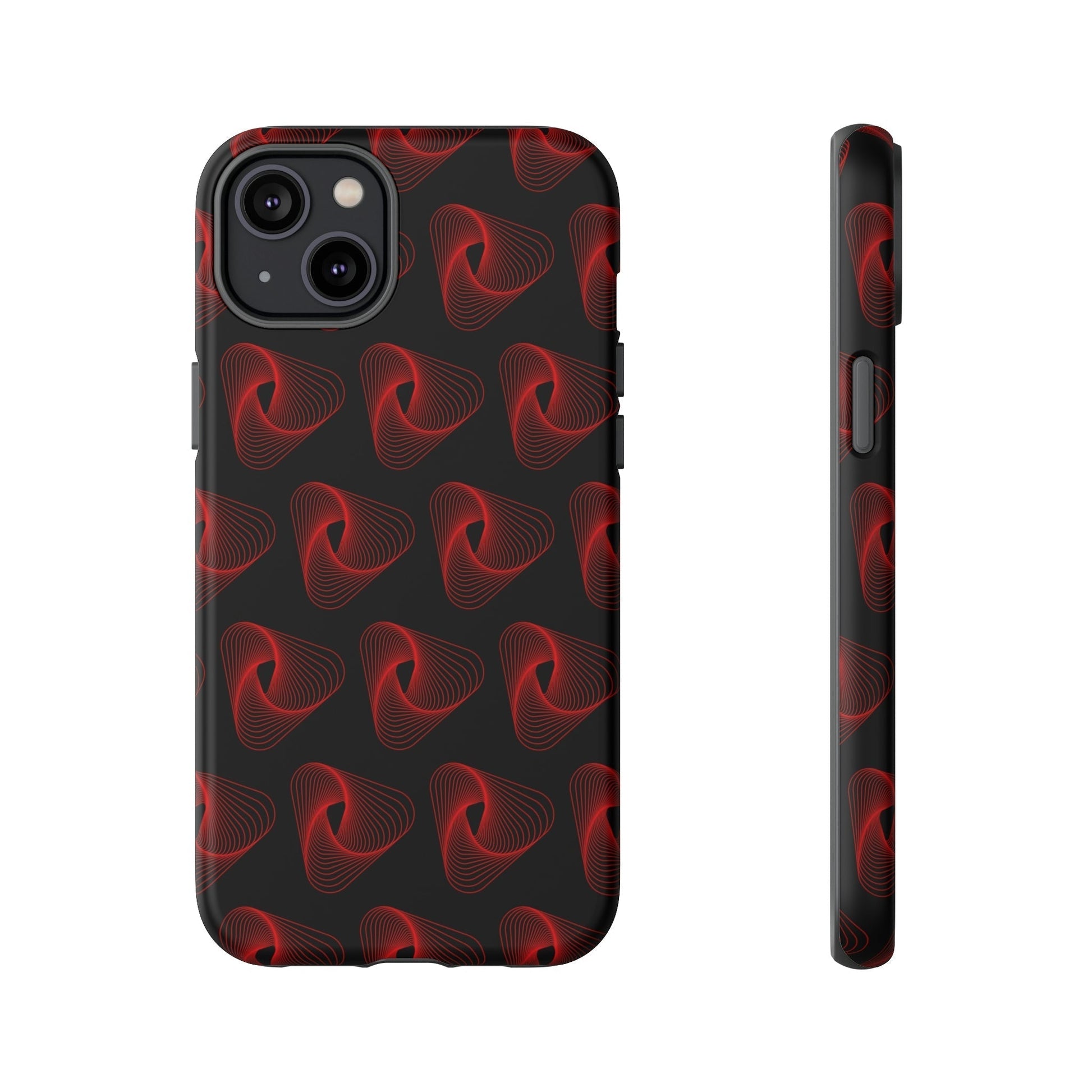 Phone Case-RED VORTEX | Tough-iPhone 14 Plus-Matte-PhoneCaseBoss-Phone-Best-Phone-Cases