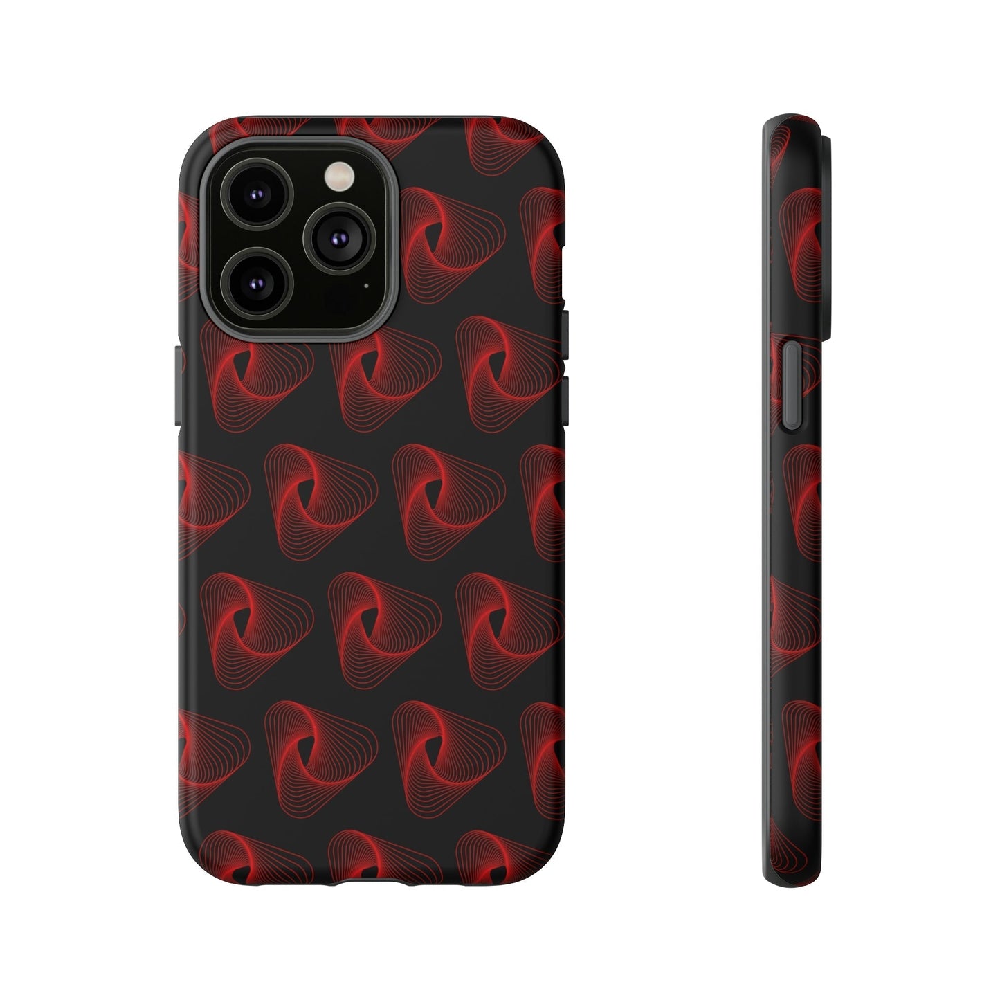 Phone Case-RED VORTEX | Tough-iPhone 14 Pro Max-Matte-PhoneCaseBoss-Phone-Best-Phone-Cases