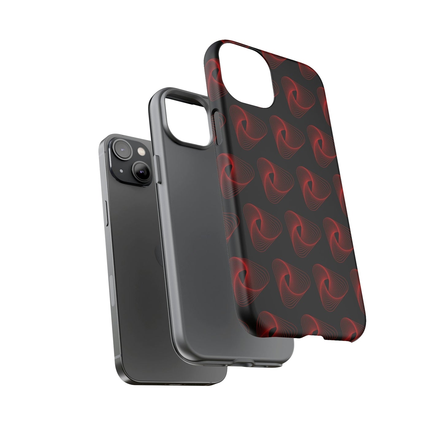 Phone Case-RED VORTEX | Tough-PhoneCaseBoss-Phone-Best-Phone-Cases