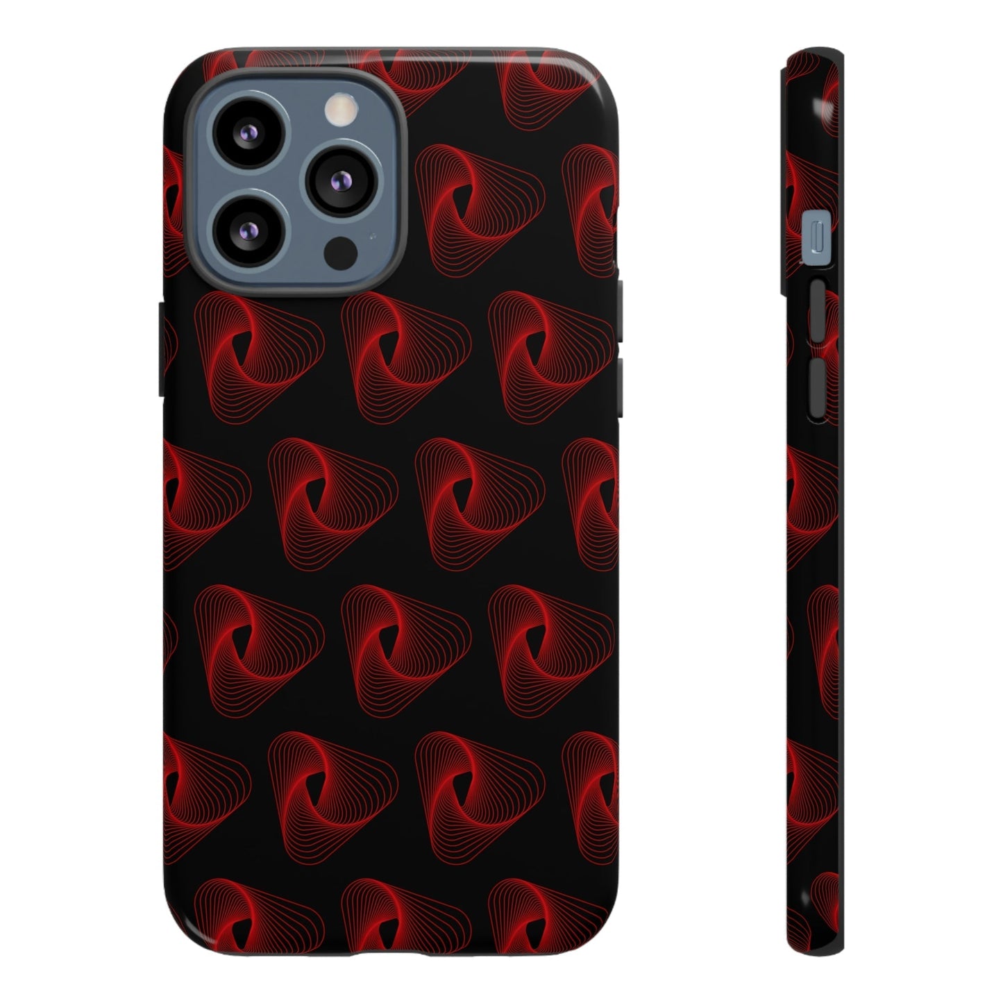 Phone Case-RED VORTEX | Tough-iPhone 13 Pro Max-Glossy-PhoneCaseBoss-Phone-Best-Phone-Cases