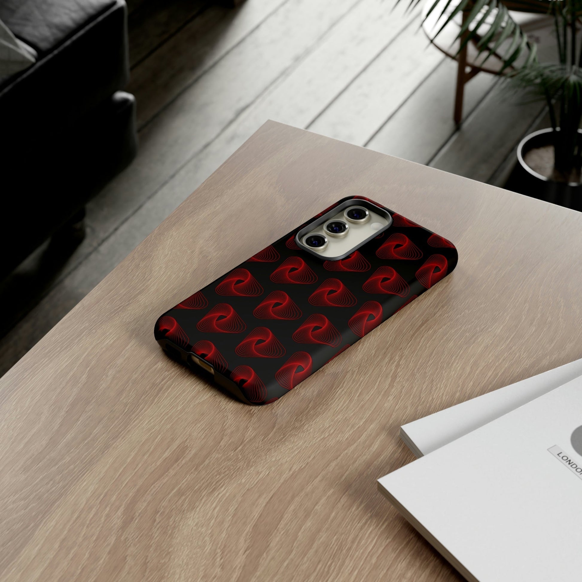 Phone Case-RED VORTEX | Tough-PhoneCaseBoss-Phone-Best-Phone-Cases