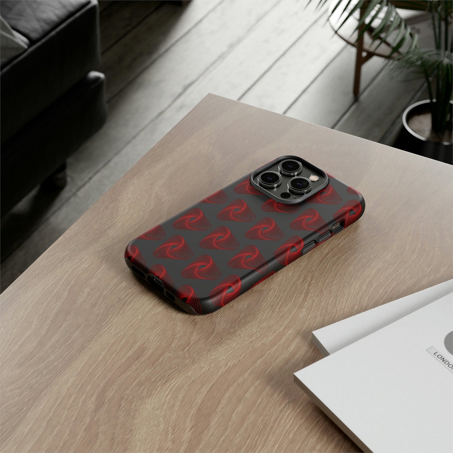 Phone Case-RED VORTEX | Tough-PhoneCaseBoss-Phone-Best-Phone-Cases