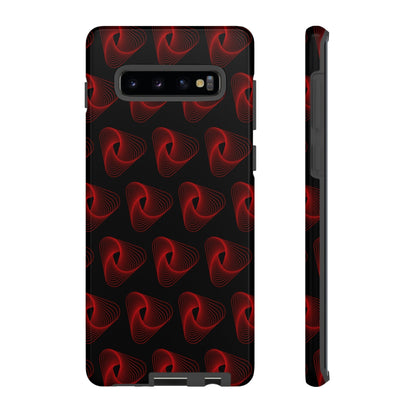 Phone Case-RED VORTEX | Tough-Samsung Galaxy S10 Plus-Glossy-PhoneCaseBoss-Phone-Best-Phone-Cases