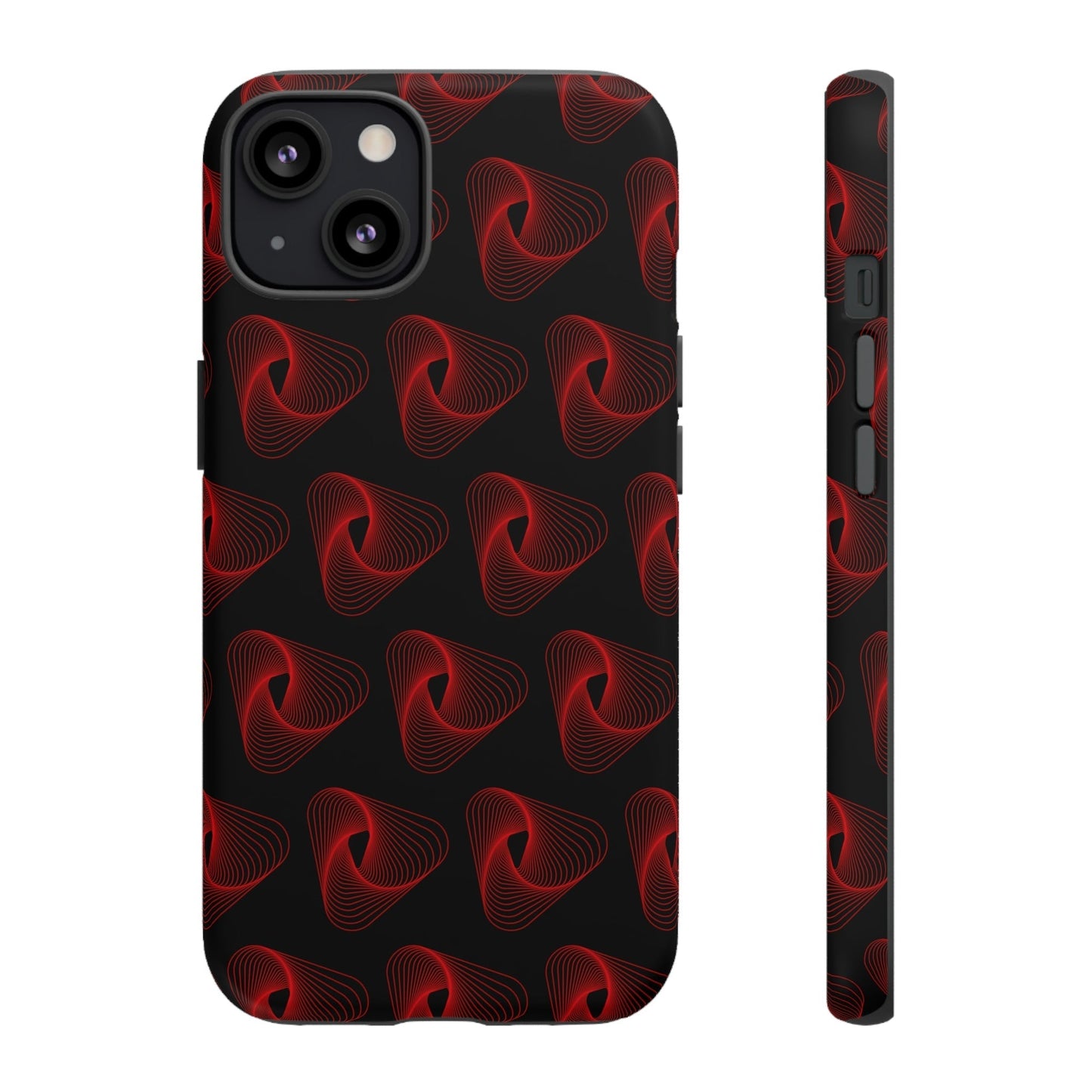 Phone Case-RED VORTEX | Tough-iPhone 13-Matte-PhoneCaseBoss-Phone-Best-Phone-Cases