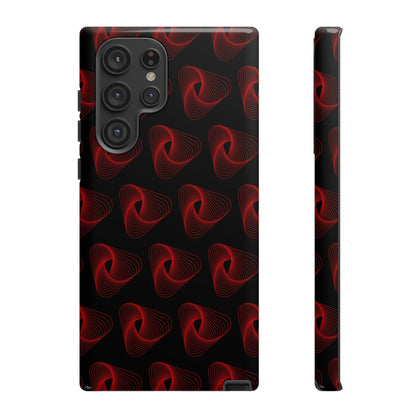 Phone Case-RED VORTEX | Tough-Samsung Galaxy S22 Ultra-Glossy-PhoneCaseBoss-Phone-Best-Phone-Cases