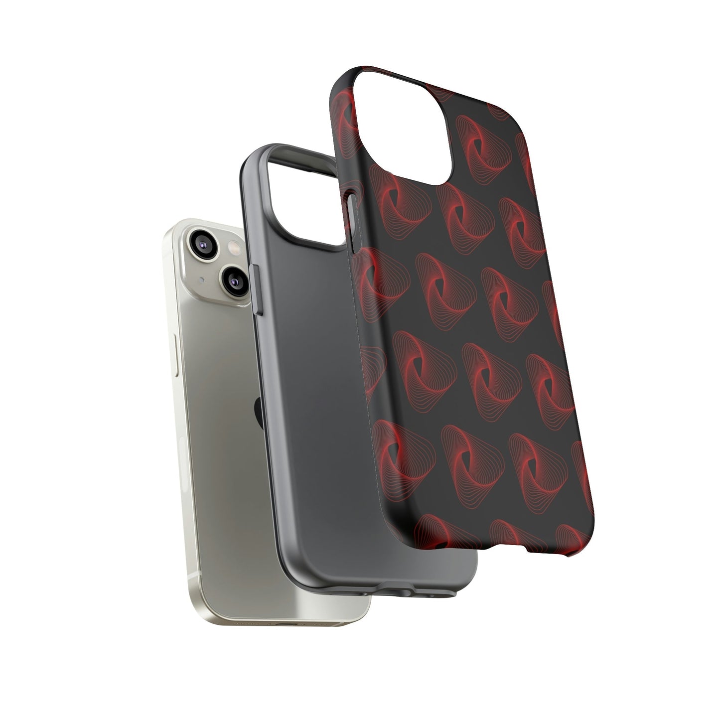 Phone Case-RED VORTEX | Tough-PhoneCaseBoss-Phone-Best-Phone-Cases