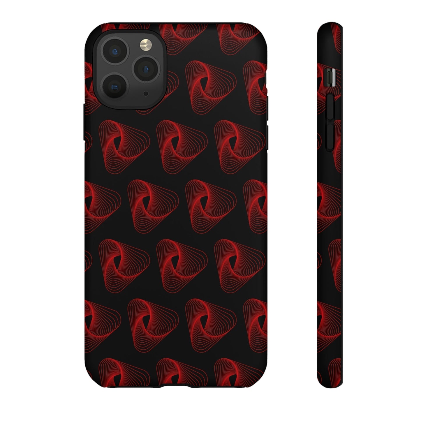 Phone Case-RED VORTEX | Tough-iPhone 11 Pro Max-Matte-PhoneCaseBoss-Phone-Best-Phone-Cases