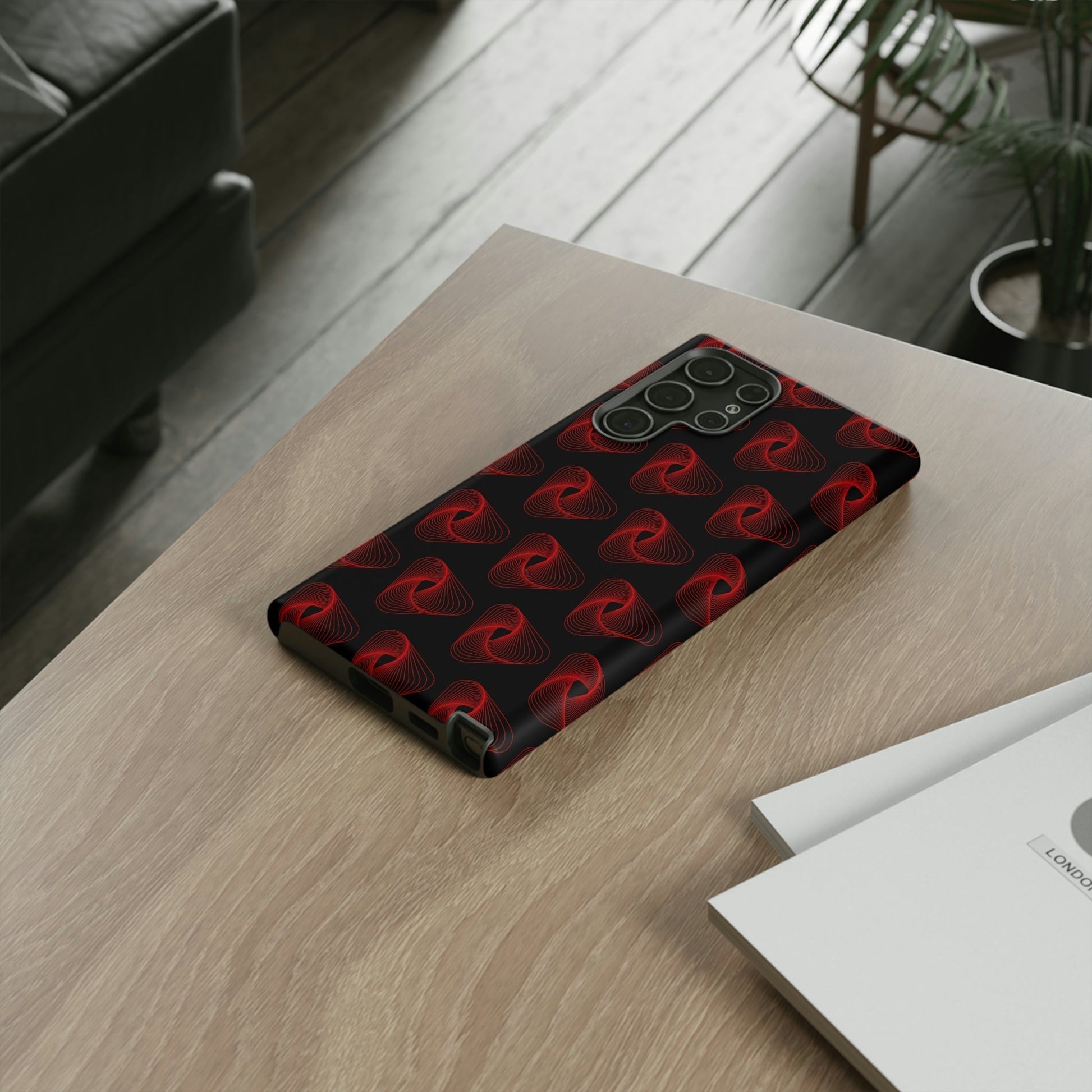 Phone Case-RED VORTEX | Tough-PhoneCaseBoss-Phone-Best-Phone-Cases