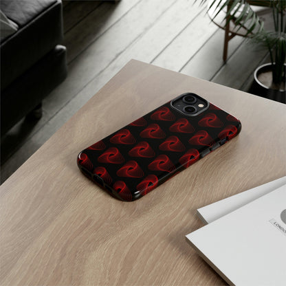 Phone Case-RED VORTEX | Tough-PhoneCaseBoss-Phone-Best-Phone-Cases