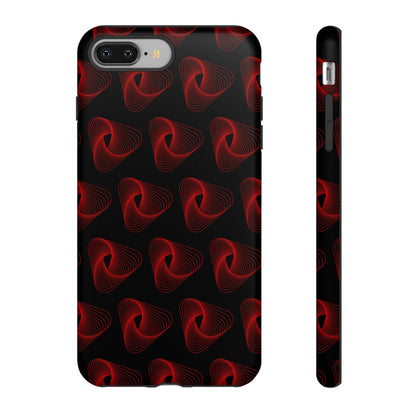 Phone Case-RED VORTEX | Tough-iPhone 8 Plus-Matte-PhoneCaseBoss-Phone-Best-Phone-Cases