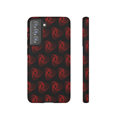 Phone Case-RED VORTEX | Tough-Samsung Galaxy S21 FE-Matte-PhoneCaseBoss-Phone-Best-Phone-Cases