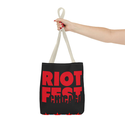 Riot Fest Chicago 13 Inch Tote Bag-Bags-Printify-13 Inch, 312 Land, Bags, Canvas Tote, Chicago, Concert Merch, Gifts For Music Lovers, Gifts For Musicians, Grocery Bag, Hipster Style, More, Music, Music Fest, Music Festival, Music Lover Gift, Reusable Bag, Riot Fest, Riot Fest Gifts, Riot Fest Merch, The Whole Nother, TheWholeNother, TheWholeNother.com, Tote Bag, Travel Tote, Unique Design | ,,,7785764651101-Riot-Fest-Chicago-13-Inch-Tote-Bag-Bags-13-Inch-312-Land-Bags-Canvas-Tote-Chicago-Concert-Merch-Gift