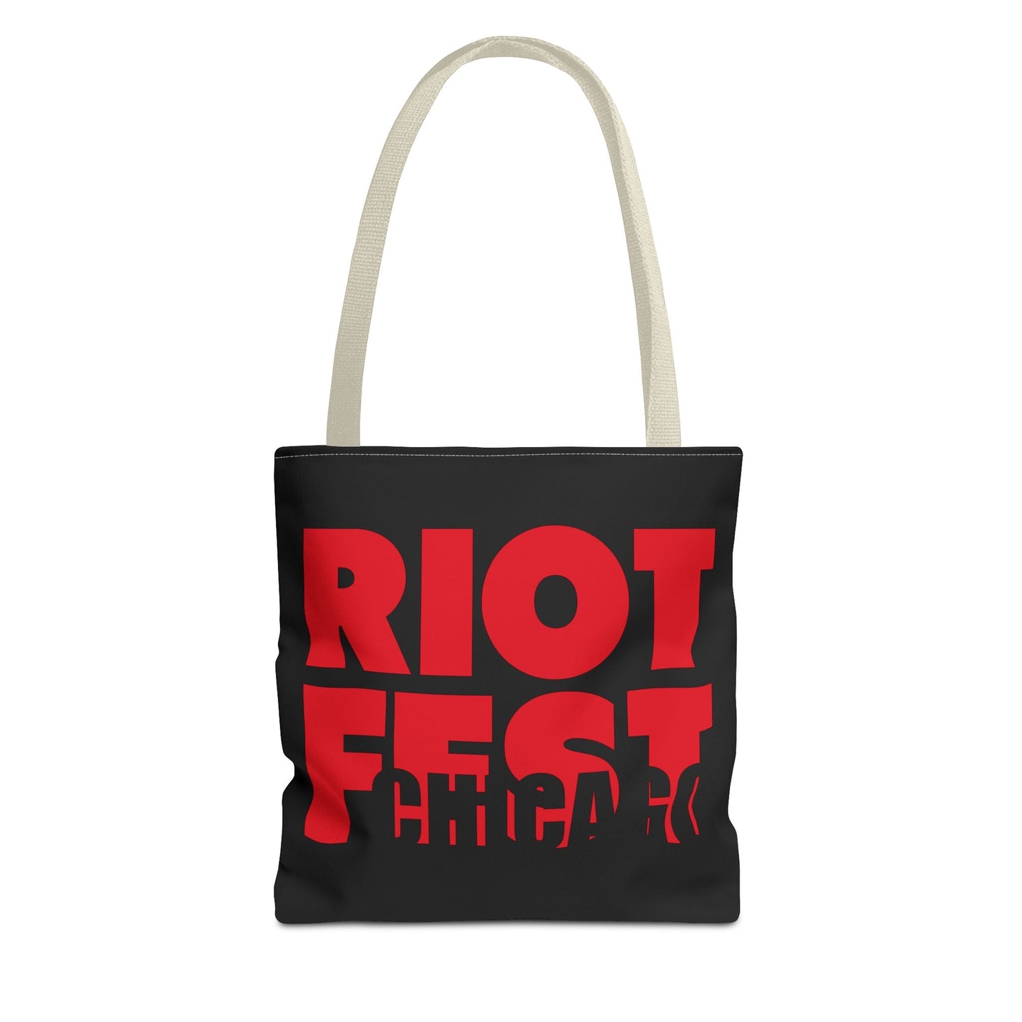 Riot Fest Chicago 13 Inch Tote Bag-Bags-Printify-13 Inch, 312 Land, Bags, Canvas Tote, Chicago, Concert Merch, Gifts For Music Lovers, Gifts For Musicians, Grocery Bag, Hipster Style, More, Music, Music Fest, Music Festival, Music Lover Gift, Reusable Bag, Riot Fest, Riot Fest Gifts, Riot Fest Merch, The Whole Nother, TheWholeNother, TheWholeNother.com, Tote Bag, Travel Tote, Unique Design | 13" × 13'',Beige,,7785764651101-Riot-Fest-Chicago-13-Inch-Tote-Bag-Bags-13-Inch-312-Land-Bags-Canvas-Tote-Chicago-Con