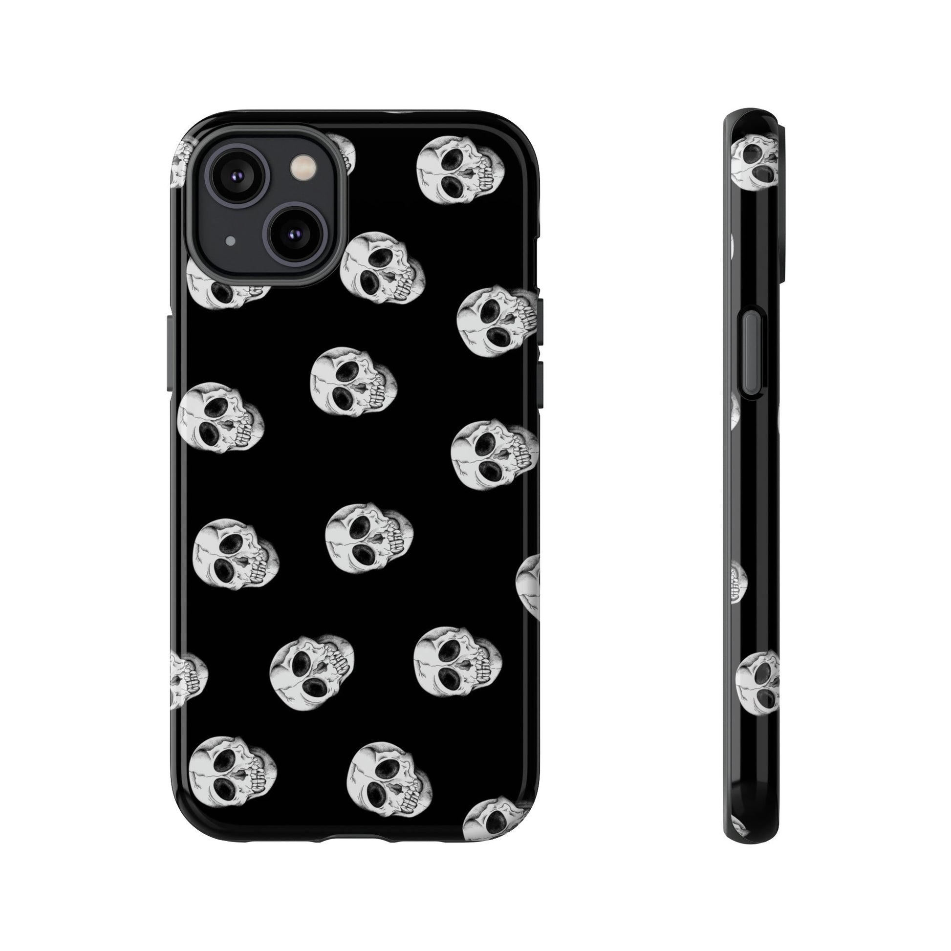 Phone Case-SKULL SHOWER | Tough-iPhone 14 Plus-Glossy-PhoneCaseBoss-Phone-Best-Phone-Cases