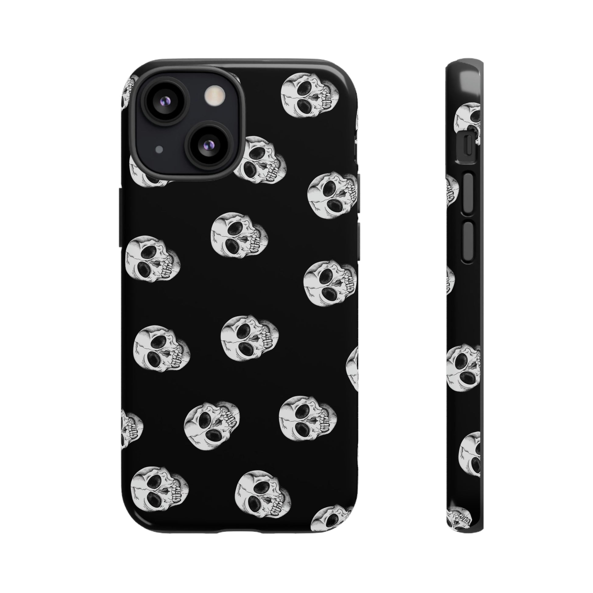 Phone Case-SKULL SHOWER | Tough-iPhone 13 Mini-Glossy-PhoneCaseBoss-Phone-Best-Phone-Cases