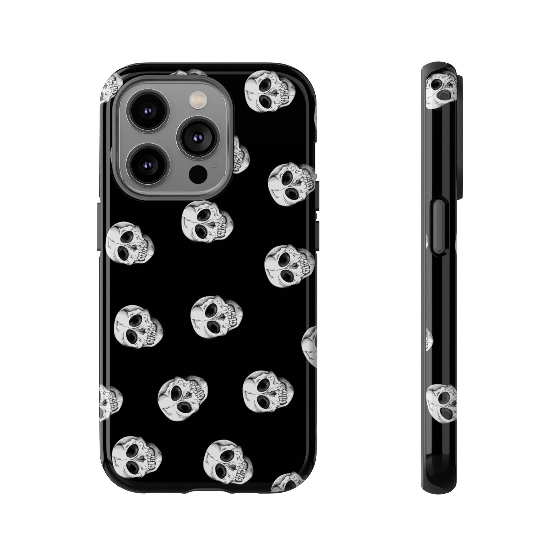 Phone Case-SKULL SHOWER | Tough-iPhone 14 Pro-Glossy-PhoneCaseBoss-Phone-Best-Phone-Cases