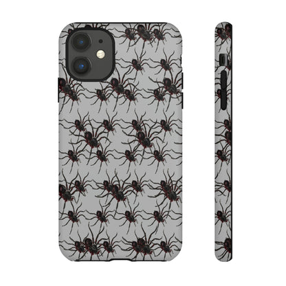 Phone Case-SPIDERS ON GRAY | Tough-iPhone 11-Matte-PhoneCaseBoss-Phone-Best-Phone-Cases