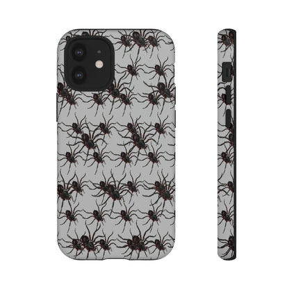 Phone Case-SPIDERS ON GRAY | Tough-iPhone 12 Mini-Matte-PhoneCaseBoss-Phone-Best-Phone-Cases