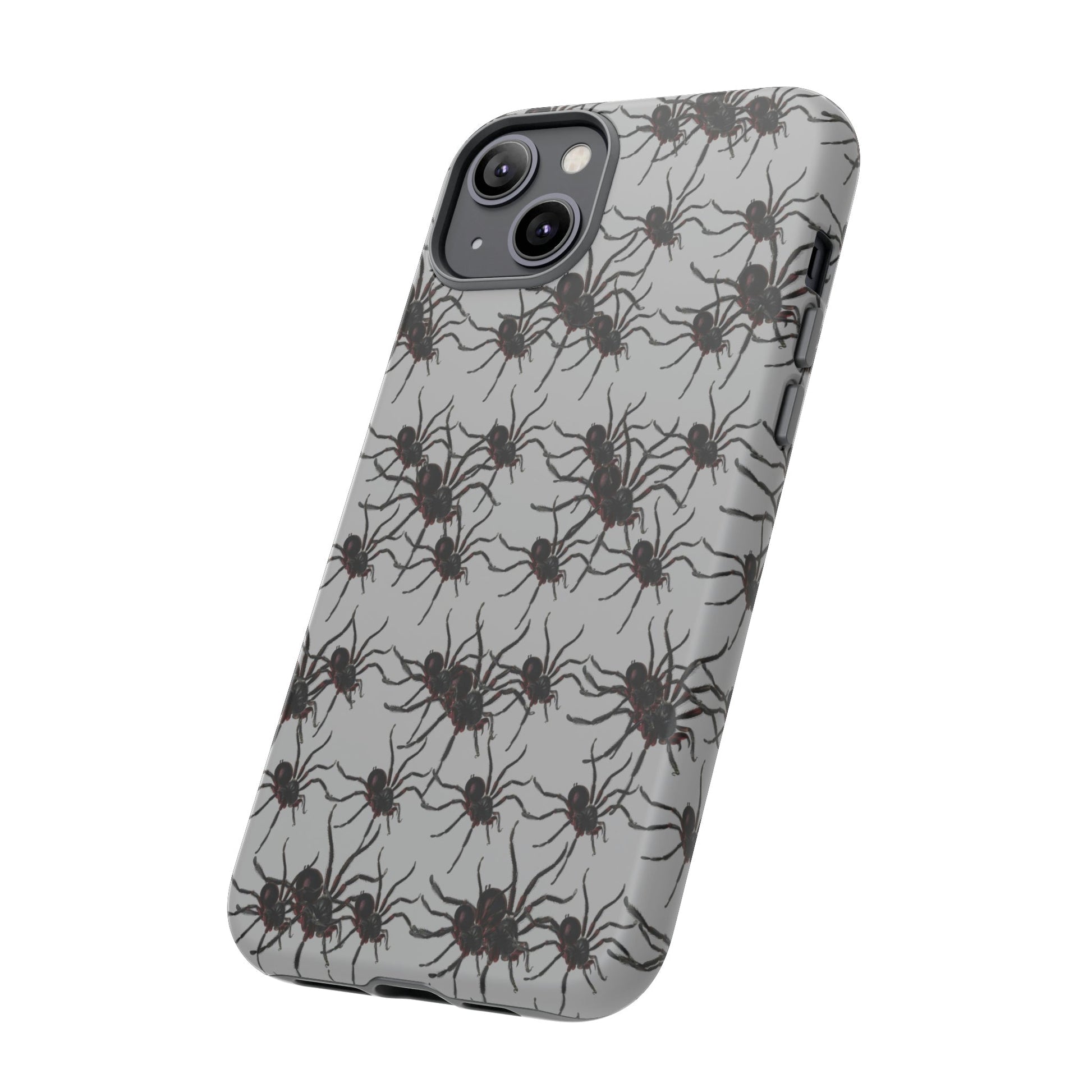 Phone Case-SPIDERS ON GRAY | Tough-PhoneCaseBoss-Phone-Best-Phone-Cases