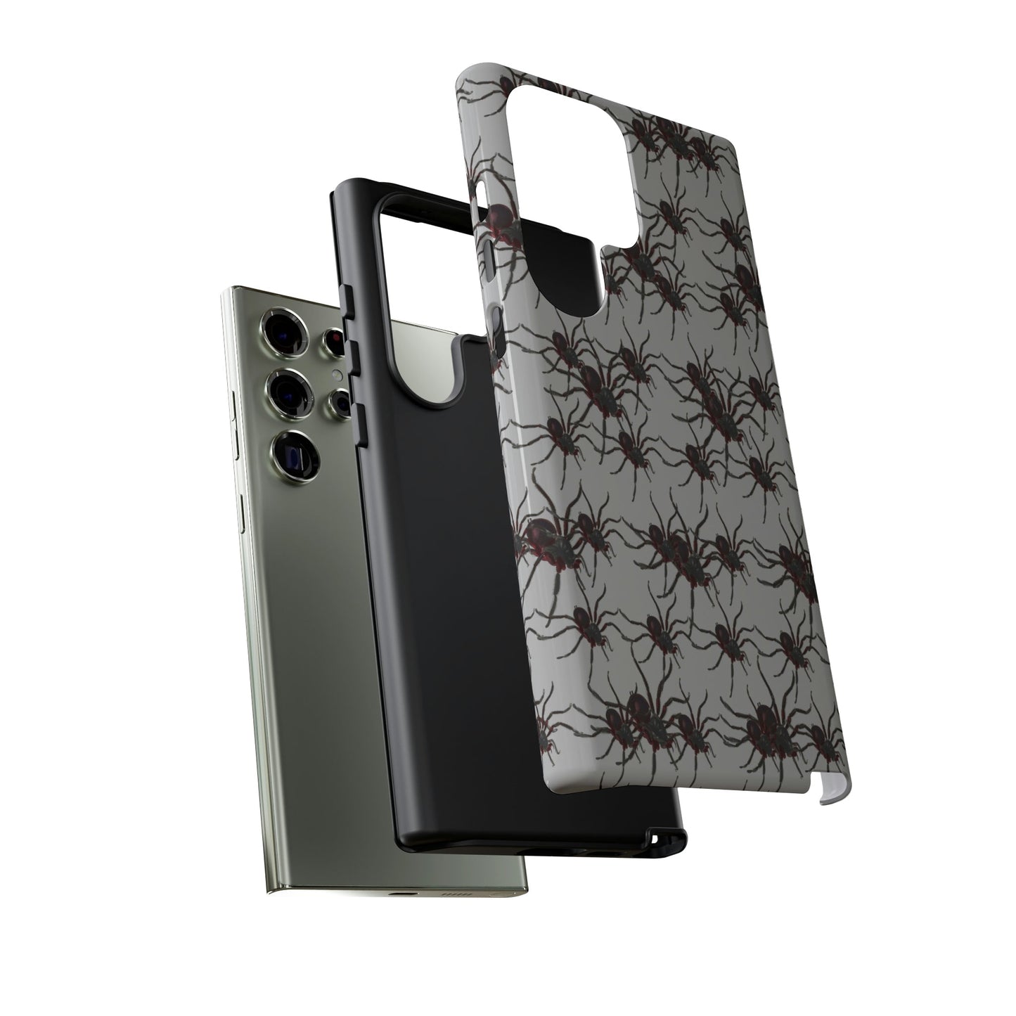 Phone Case-SPIDERS ON GRAY | Tough-PhoneCaseBoss-Phone-Best-Phone-Cases