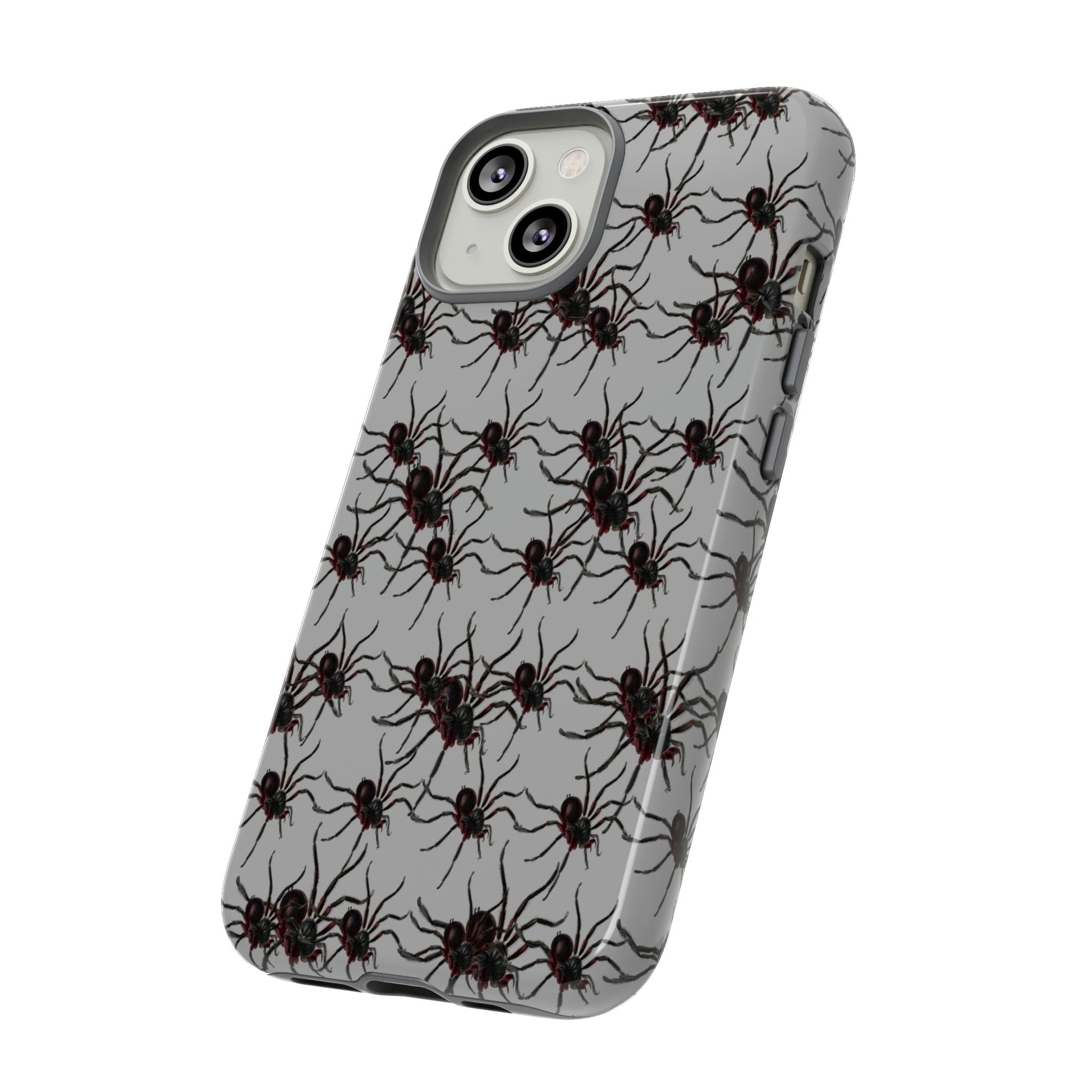 Phone Case-SPIDERS ON GRAY | Tough-PhoneCaseBoss-Phone-Best-Phone-Cases