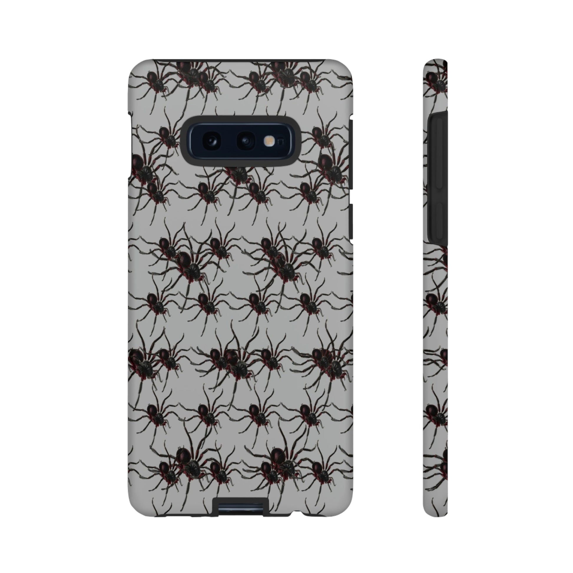 Phone Case-SPIDERS ON GRAY | Tough-Samsung Galaxy S10E-Matte-PhoneCaseBoss-Phone-Best-Phone-Cases