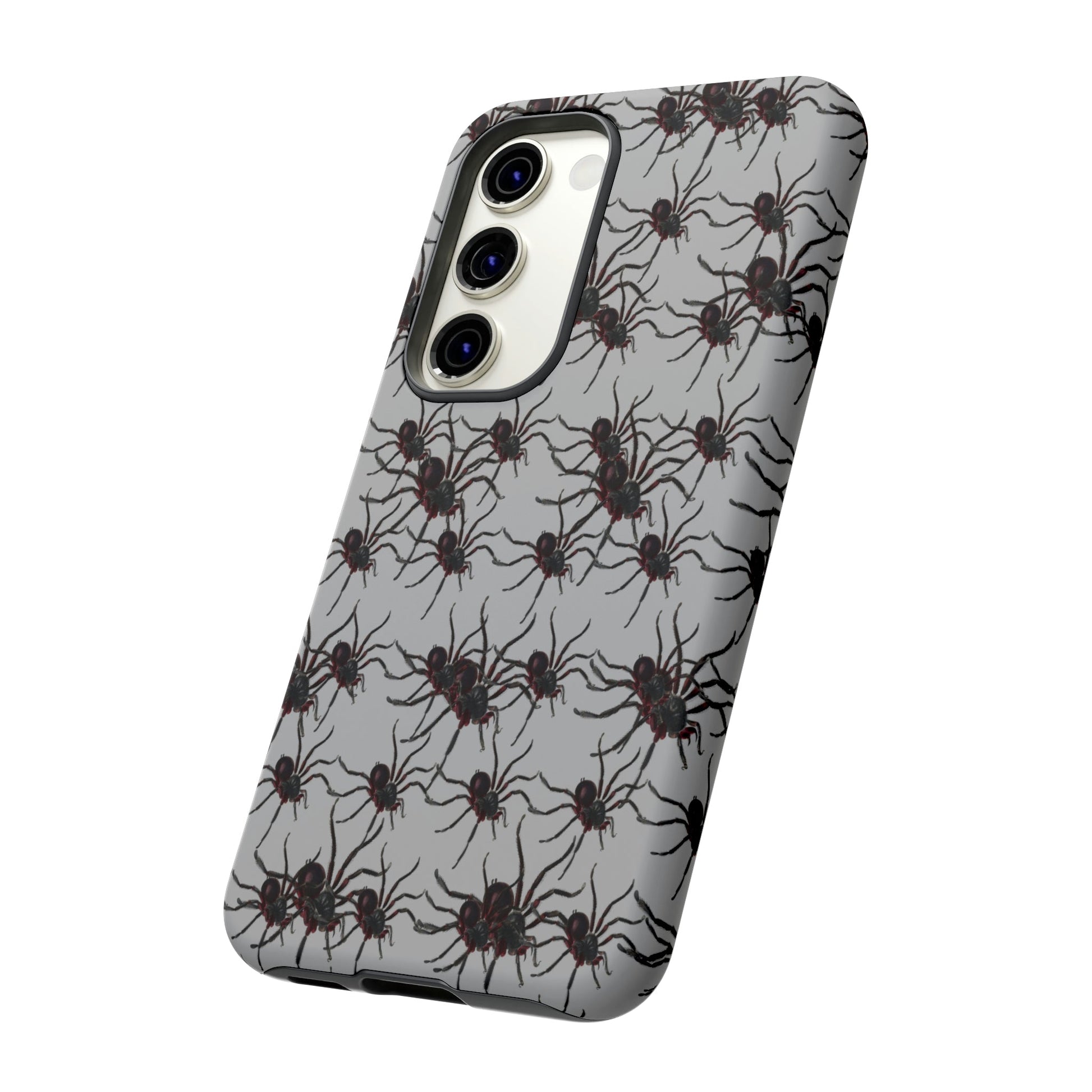 Phone Case-SPIDERS ON GRAY | Tough-PhoneCaseBoss-Phone-Best-Phone-Cases