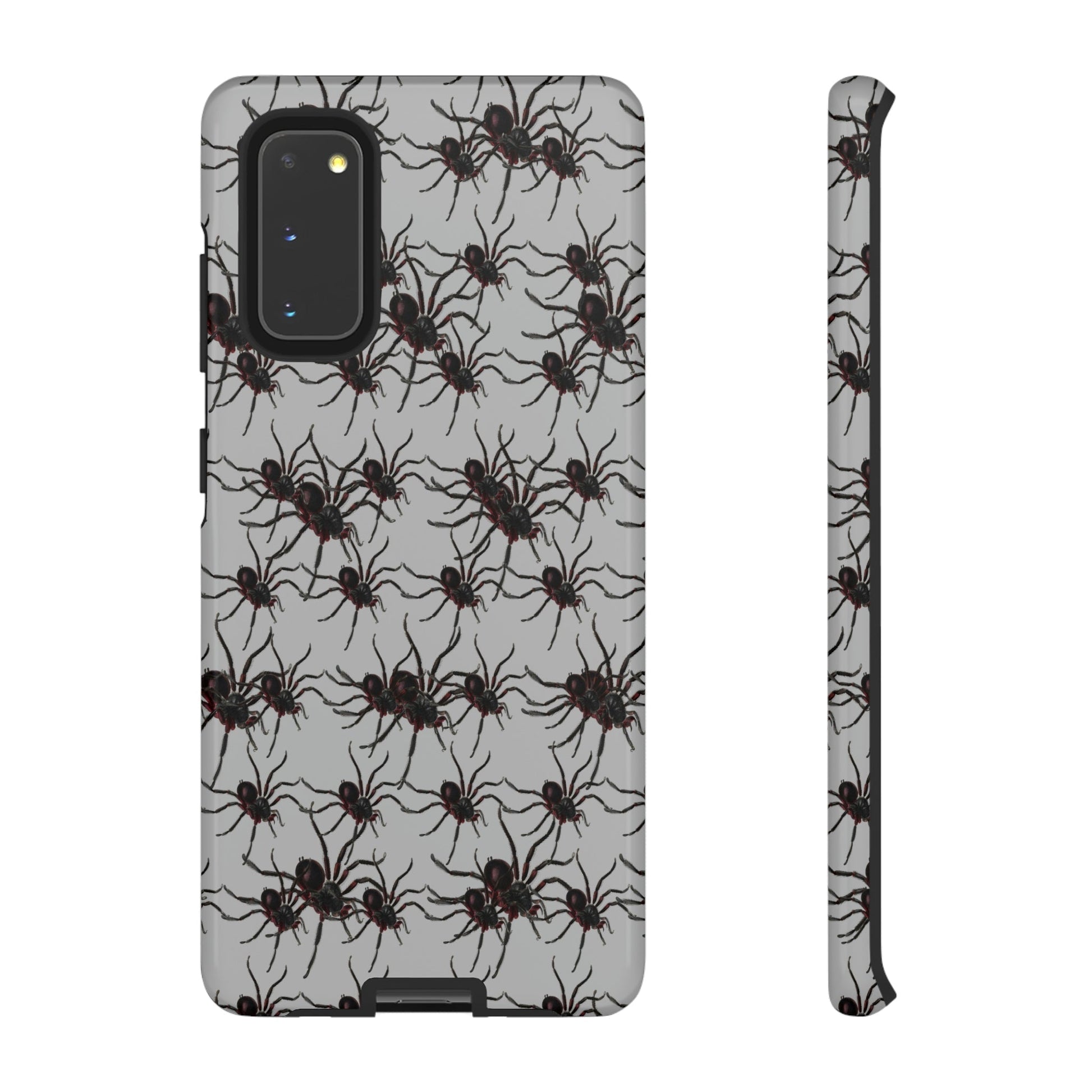 Phone Case-SPIDERS ON GRAY | Tough-Samsung Galaxy S20-Glossy-PhoneCaseBoss-Phone-Best-Phone-Cases