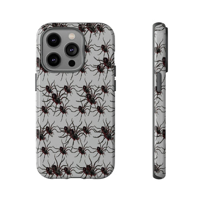 Phone Case-SPIDERS ON GRAY | Tough-iPhone 14 Pro-Glossy-PhoneCaseBoss-Phone-Best-Phone-Cases