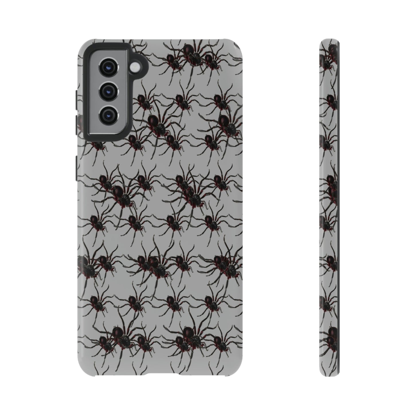 Phone Case-SPIDERS ON GRAY | Tough-Samsung Galaxy S21 Plus-Glossy-PhoneCaseBoss-Phone-Best-Phone-Cases