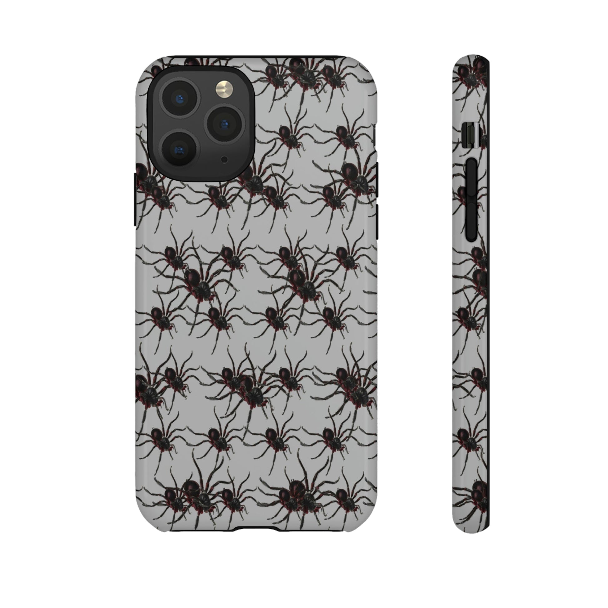 Phone Case-SPIDERS ON GRAY | Tough-iPhone 11 Pro-Glossy-PhoneCaseBoss-Phone-Best-Phone-Cases