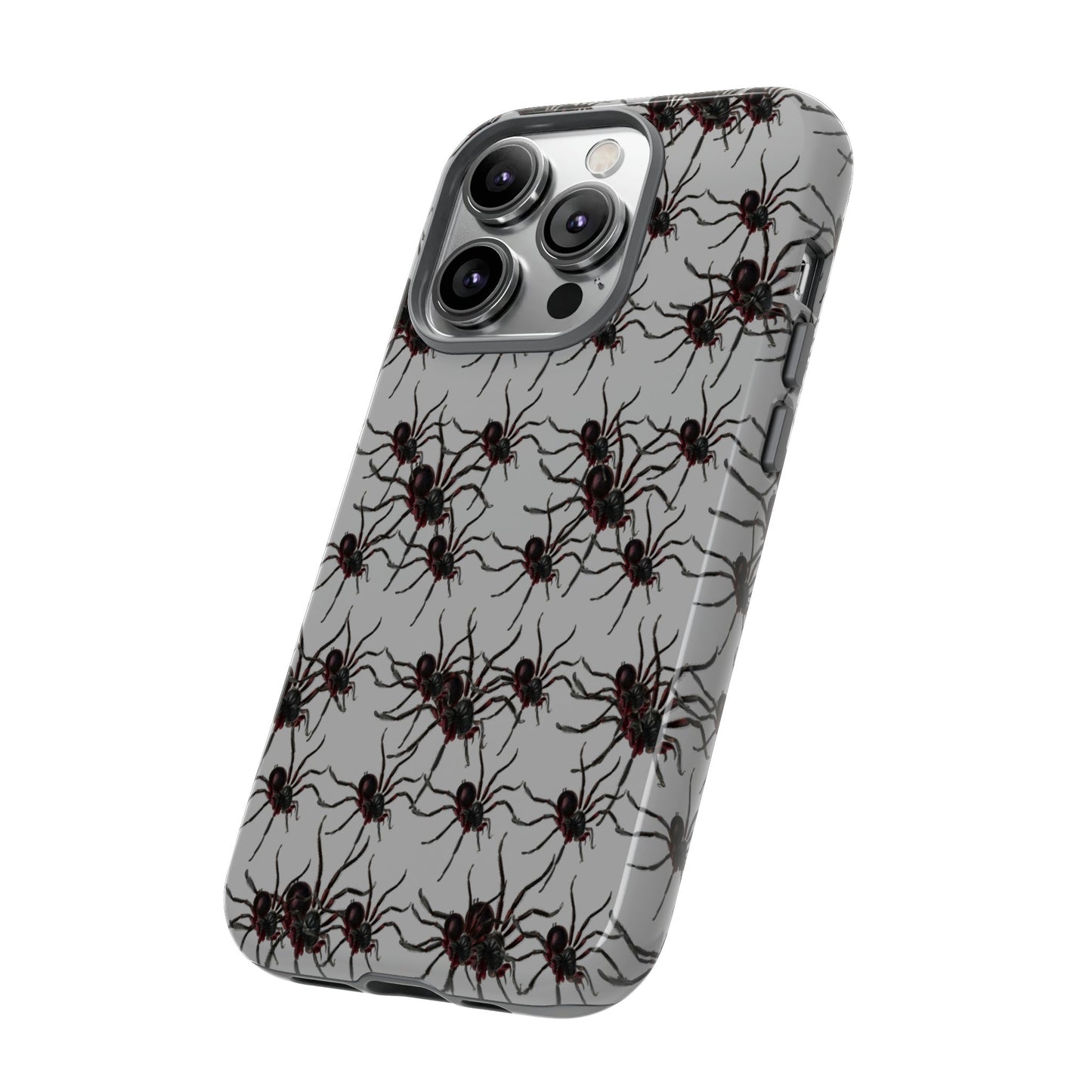 Phone Case-SPIDERS ON GRAY | Tough-PhoneCaseBoss-Phone-Best-Phone-Cases