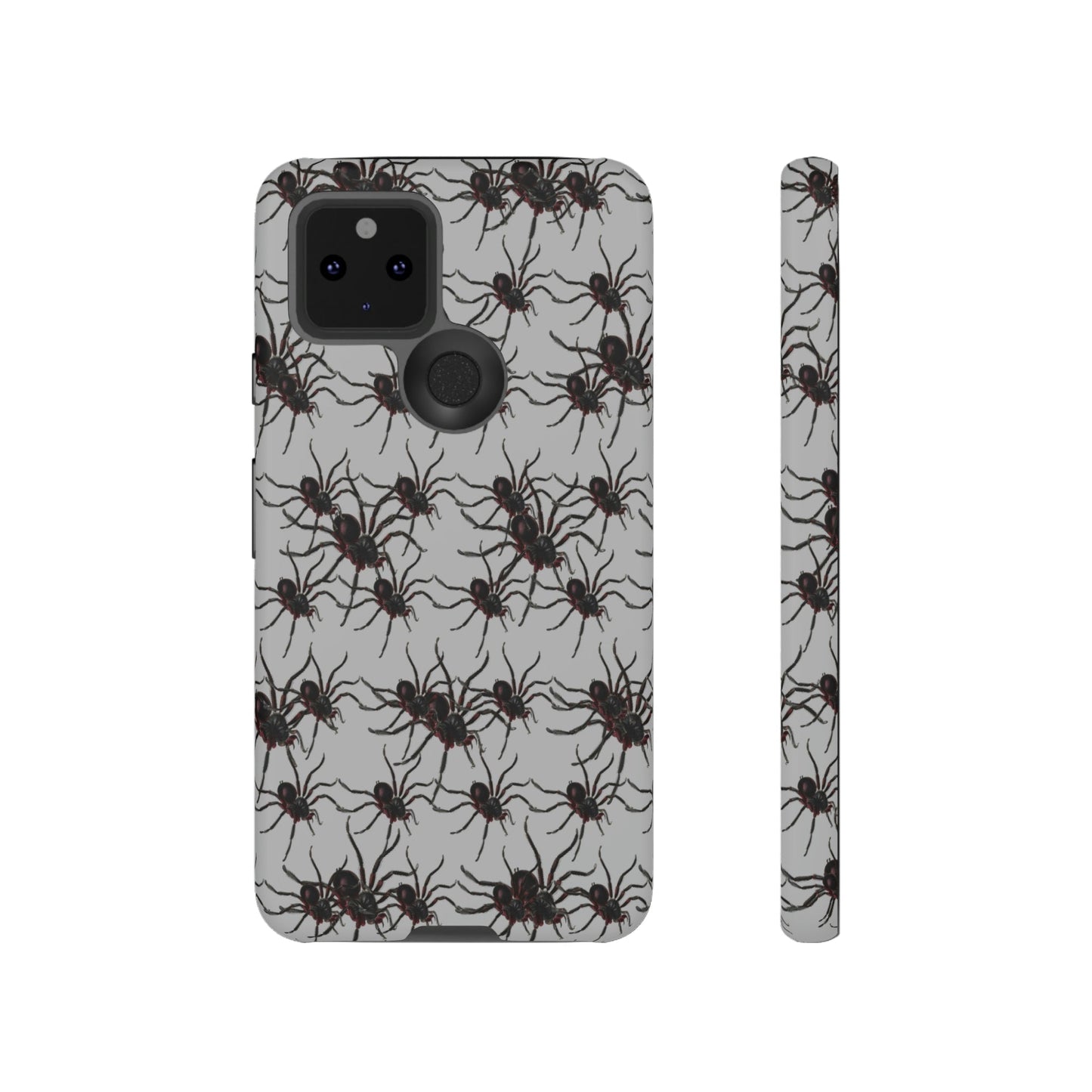 Phone Case-SPIDERS ON GRAY | Tough-Google Pixel 5 5G-Matte-PhoneCaseBoss-Phone-Best-Phone-Cases