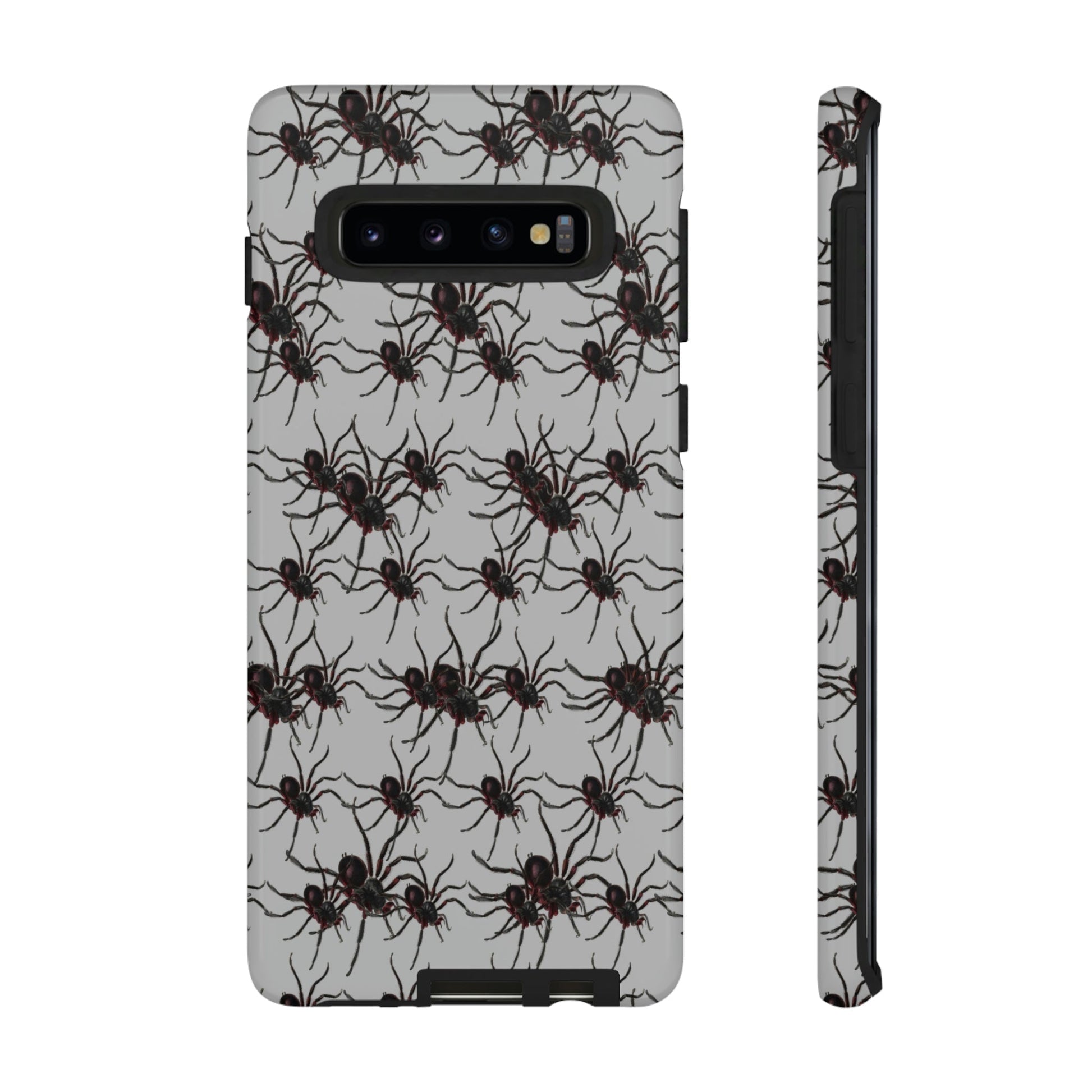 Phone Case-SPIDERS ON GRAY | Tough-Samsung Galaxy S10-Glossy-PhoneCaseBoss-Phone-Best-Phone-Cases